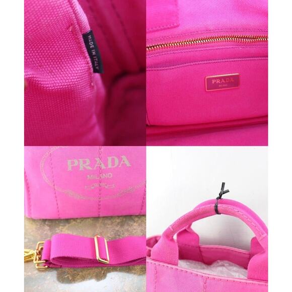 EUC- PRADA CANAPA BAG WITH STRAP - Picture 8 of 8